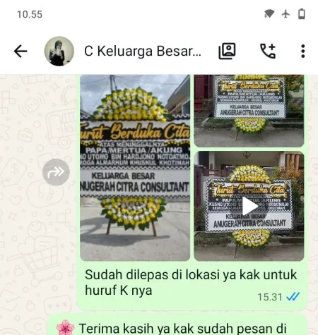 Pengiriman Papan Bunga Duka Jatimulya Tambun Selatan